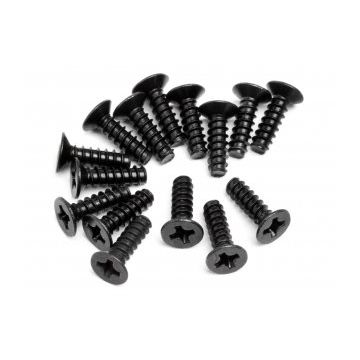 Maverick Countersunk Cross Head Self-TapScrew M3x10mm 15Pcs (MV22052)