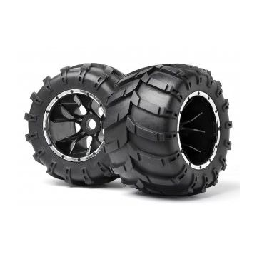 Maverick Mounted Wheels and Tyres 2 Pcs (Blackout MT) (MV24107)