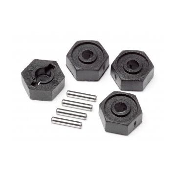 Maverick Wheel Hex Adaptors w/Pins 2x10 4pcs (Scout RC) (MV25014)