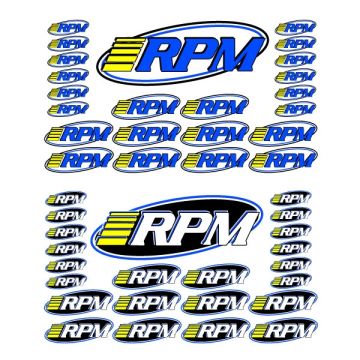 RPM Pro Logo Decal Sheets 46 Indvidual Logo Decals (RPM70005)
