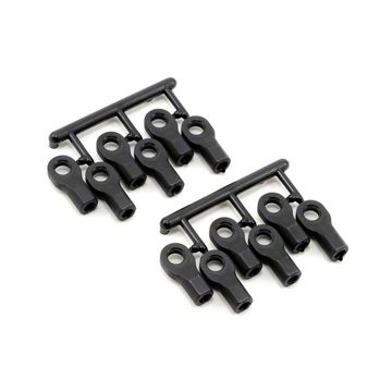 RPM Traxxas Short Rod Ends - Black (12) (RPM80472)