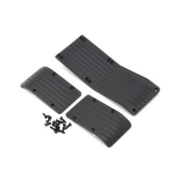 RPM Traxxas T/E-Maxx 3-Pcs Skid Plate - Black (RPM80772)