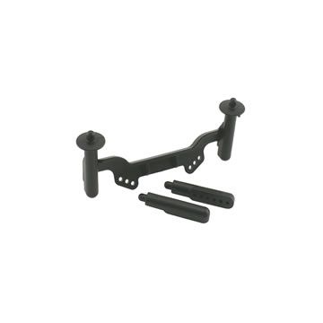 RPM Adjustable Front Body Post & Mounts Traxxas Slash/Rustler (RPM81122)