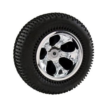 RPM 'Bully' Chrome 5-Spoke Front Traxxas Nitro (RPM82133)