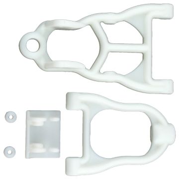 RPM Baja 5B Front Upper & Lower A-Arms - Dyeable White (RPM82141)