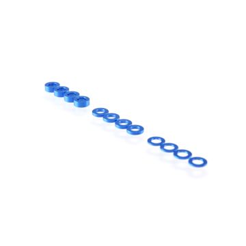 RUDDOG 3mm Washer Set Dark Blue (0.5mm/1.0mm/2.0mm) (RP-0110-BLU)
