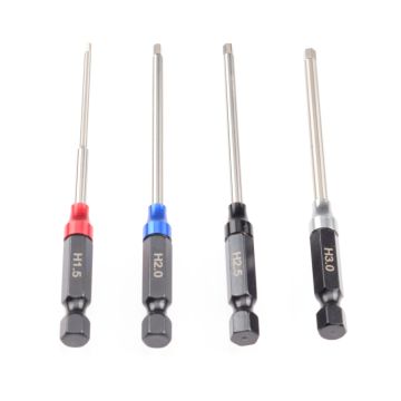 RUDDOG Metric Hex 1/4" Power Tool Wrench Set (1.5 | 2.0 | 2.5 | 3.0mm) (RP-0668)