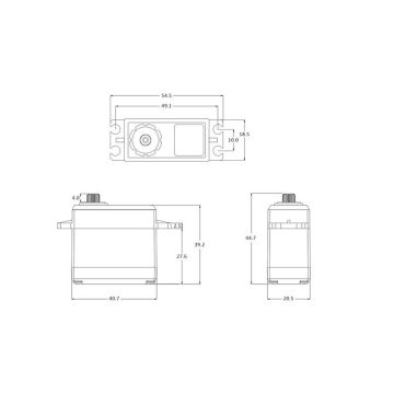 SRT DL3017 LV DC Servo 15.5KG - 0.17 Sec @6V Composite Case (SRTDL3017)