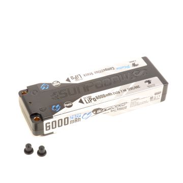 Sunpadow LiPo 6000-2S2P-7.4V-120C Stick Platin (SUJA0001)