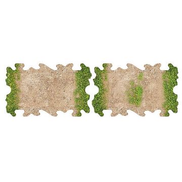 Crawler Park 4 X Dirt And Grass Quarter Straights For 1/24 Rc Crawler (TWDTRK009)