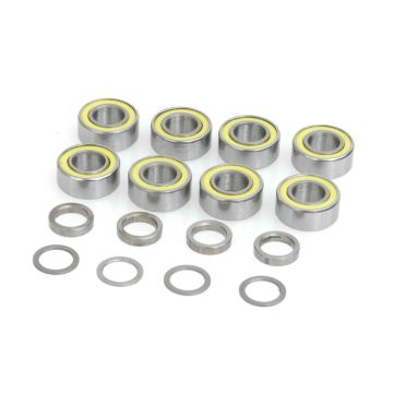 Schumacher Wheel Bearings 5x10x4 Shield +Shim Set (8pcs) (U2189)