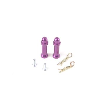 Schumacher Purple Alloy Battery Posts and Clips (pr) (U2476)