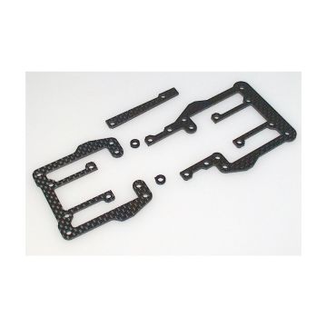 Schumacher C/F Teemu Riser Plates ; 2.0mm - Mi2/EC (U2786)