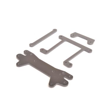 Schumacher Rear Shock Bkt and Straps etc - GTR (U2806)