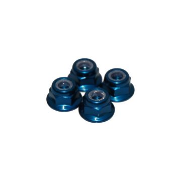 Schumacher M4 Nyloc Wheel Nut - Blue Alloy (pk4) (U2811)