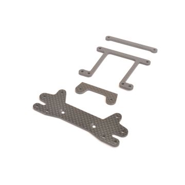 Schumacher C/F Rear Shock Bkt and Straps etc - GTR (U2816)