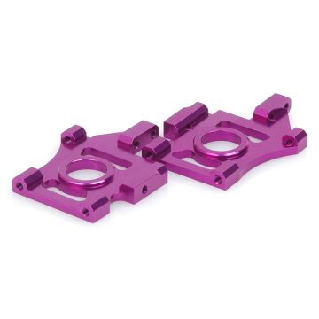 Schumacher Alloy Diff Mounts; purple - Mi2 E.C.  pr (U3006)