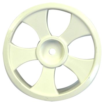 Schumacher Wheel; White 5 Spoke  - Rascal (pr) (U3086)