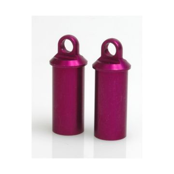 Schumacher Alloy Shock Body; Short Purple   (pr) (U3095)