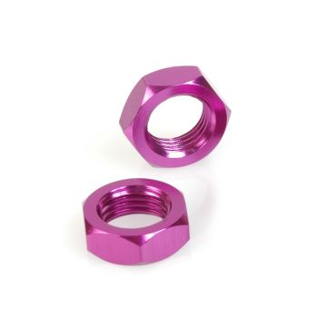 Schumacher Wheel Nut; 1/8 Purple Alloy  pr (U3475)