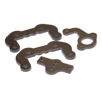 Schumacher S1 Mounts; Strg and Upper Link - Mi4LP-Race (U3577)