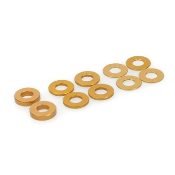 Schumacher SPEED PACK Alloy Spacers M4x9mm 0.5;1;2mm (pk10) (U3584)
