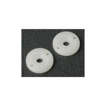 Schumacher Big Bore Piston; 2 Hole White 1.5  (pr) (U3670)