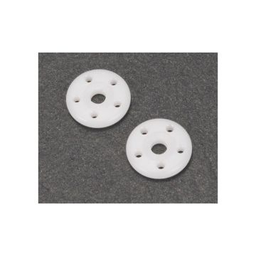 Schumacher Big Bore Piston; 5 Hole White 1.5 Rounded (pr) (U3771)