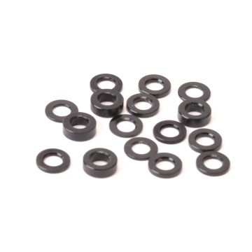 Schumacher SPEED PACK - Alloy Black M3 Washers - 18pc (U4314)