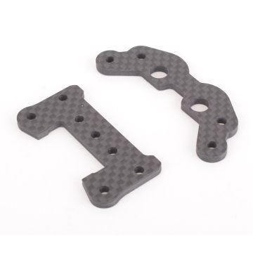 Schumacher C/F Link Mounts; Kit Fr + Rr - Cougar KR (U4391)
