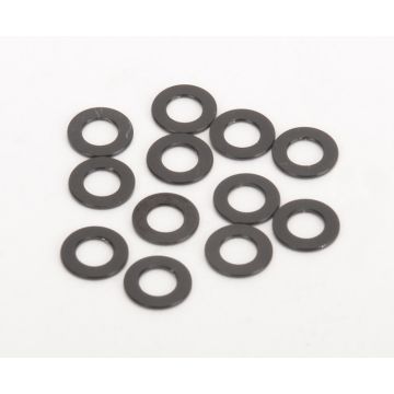Schumacher M3 Black Alloy Washers 0.5mm (pk12) (U4862)