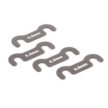 Schumacher Split Block Shims 0.5mm pk4 - Mi6/evo (U4932)