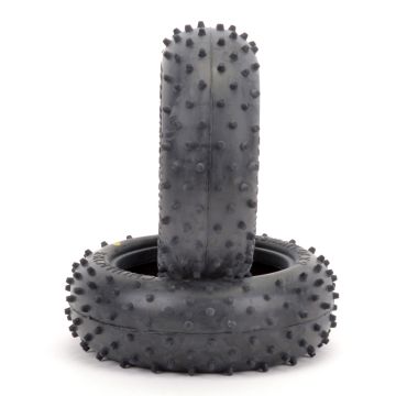 Schumacher Mini Spike 2; Front Tyres - Yellow (pr) (U6557)