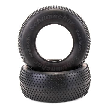 Schumacher Short Course Tyre - Mini Pin - Yellow (pr) (U6767)