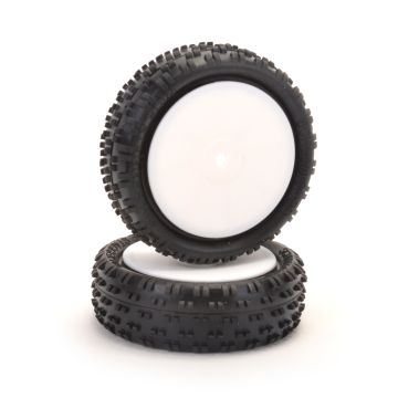 Schumacher Wide Stagger Rib - 1/10 -Yellow-Pre-Glued (pr) (U6812)