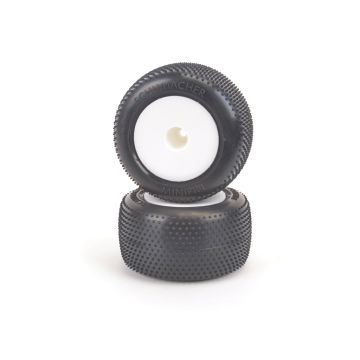 Schumacher Mini Spike-Silver-Truck Tyre - Pre-Glued  pr (U6880)