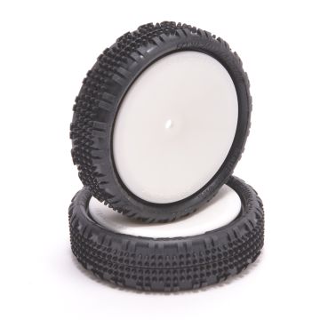 Schumacher Fusion Slim - 1/10 2WD Tyres - Yellow - Pre-Glued  (U6904)