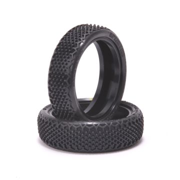 Schumacher Splinter - 1/10 2WD Tyres - Front - Silver - pr (U6908)