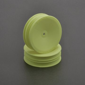 Schumacher Wheel Front Slim 2WD - Neon Yellow v2 - pr