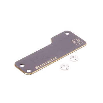 Schumacher Brass Radio Tray - L1R (U8386)