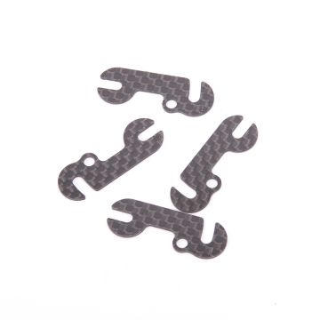 Schumacher C/F Front End Spacer 1.0mm (4 pcs) - E5,E6,A3 (U8482)