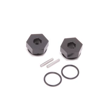 Schumacher Alloy Wheel Hex 7.5mm (+1.5) Black pr - ST2,LD3 (U8543)