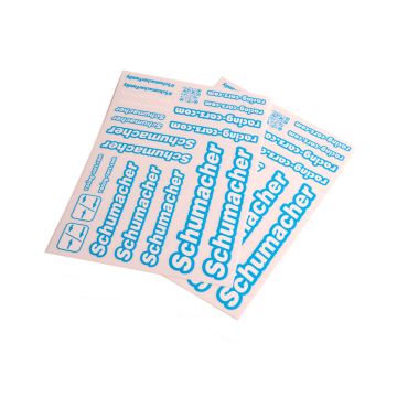 Schumacher Decal Sheet - Neon Blue - pk2 (U8587)