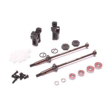 Schumacher Option Alloy Rear Hub / CVD Assembly (-2mm) - L1R (U8681)