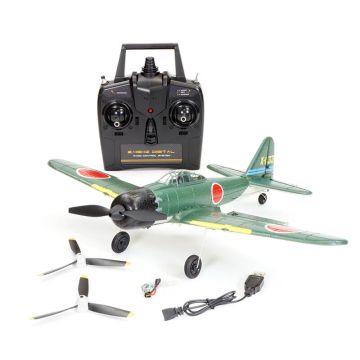 Volantex Mitsubishi Zero 4Ch 400mm Brushed W/Gyro EPP RTF (V761-15)