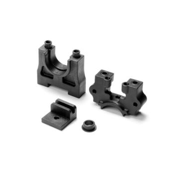 Xray Center Diff Mounting Plate Set - Higher - Graphite (XR354011-G)