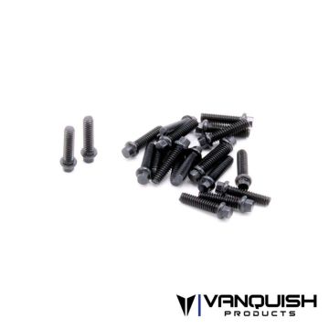 Vanquish M2x8mm Forged Scale Steel Black (20) (VPS01711)