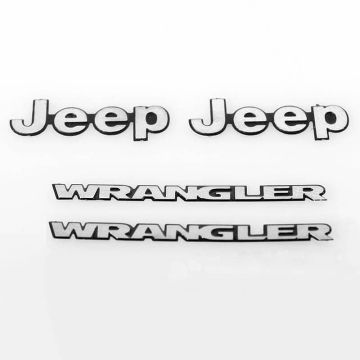 RC4WD 1/10 Metal Logo For Tamiya CC01 Wrangler (VVV-C0060)
