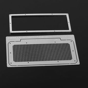 RC4WD Kahn Style Front Grille For D90/D110 Bodies (Silver) (VVV-C0317)