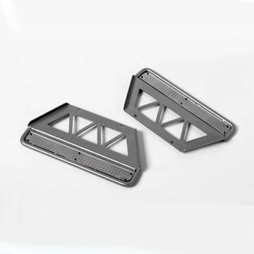 RC4WD Trifecta Side Sliders For Land Cruiser Lc70 Body (Silver) (VVV-C0418)